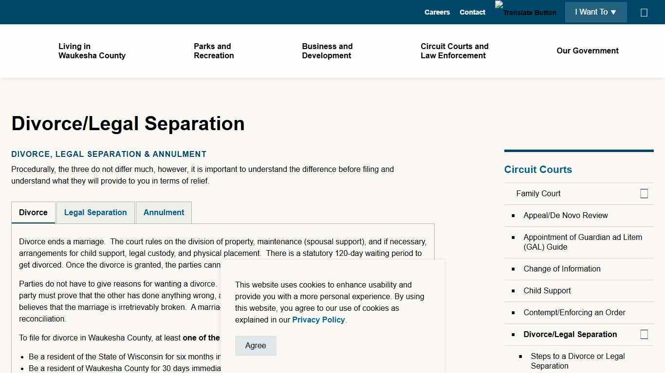 Divorce/Legal Separation Waukesha County