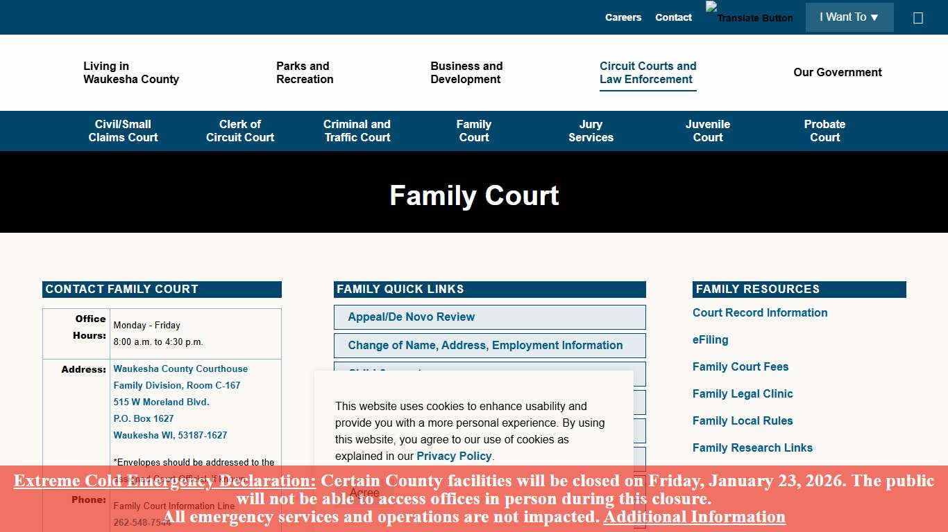 Family Court Waukesha County
